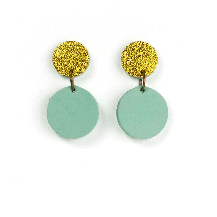EARRING DOTS - sun mint