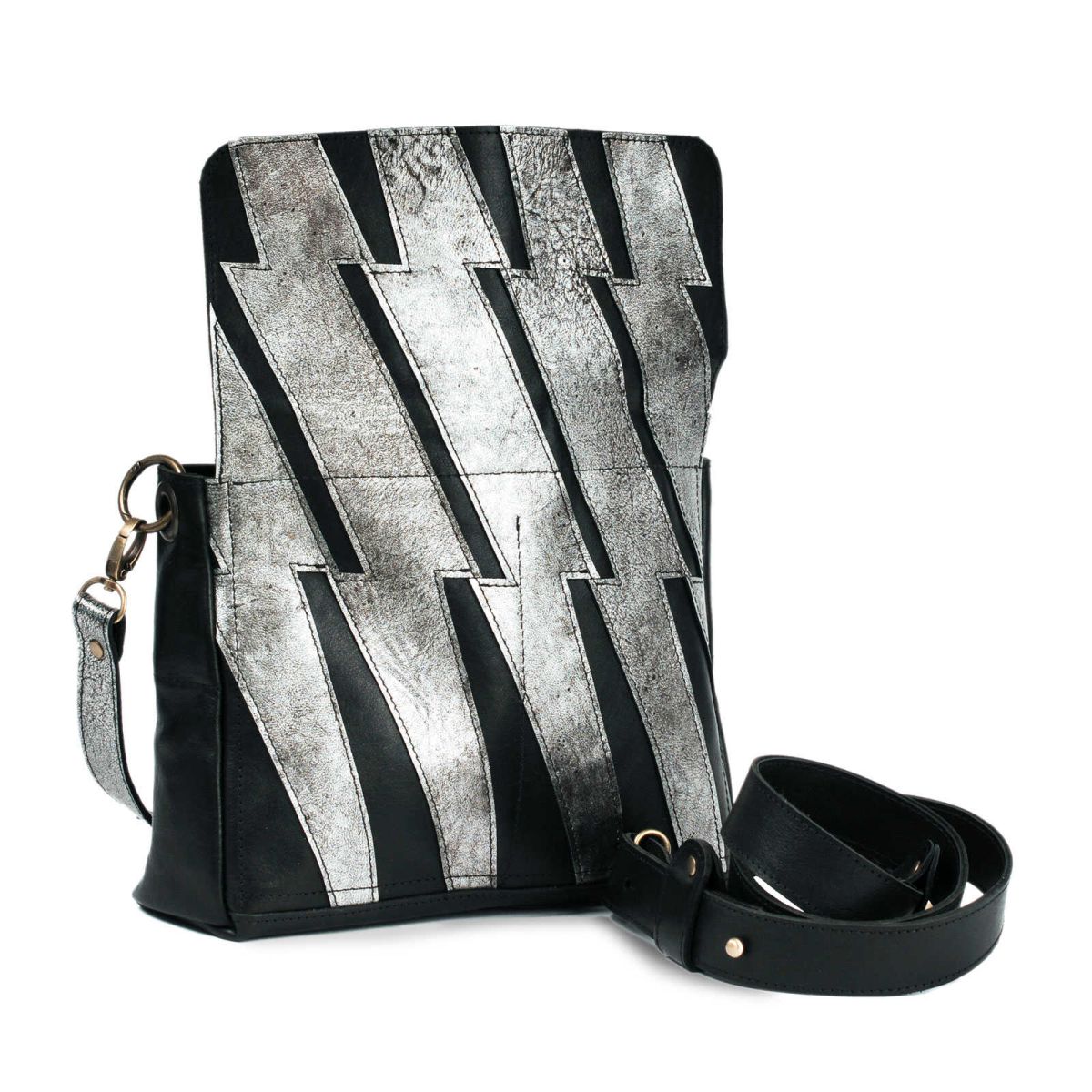 CROSSBODY BAG - silver flash - TESS_03