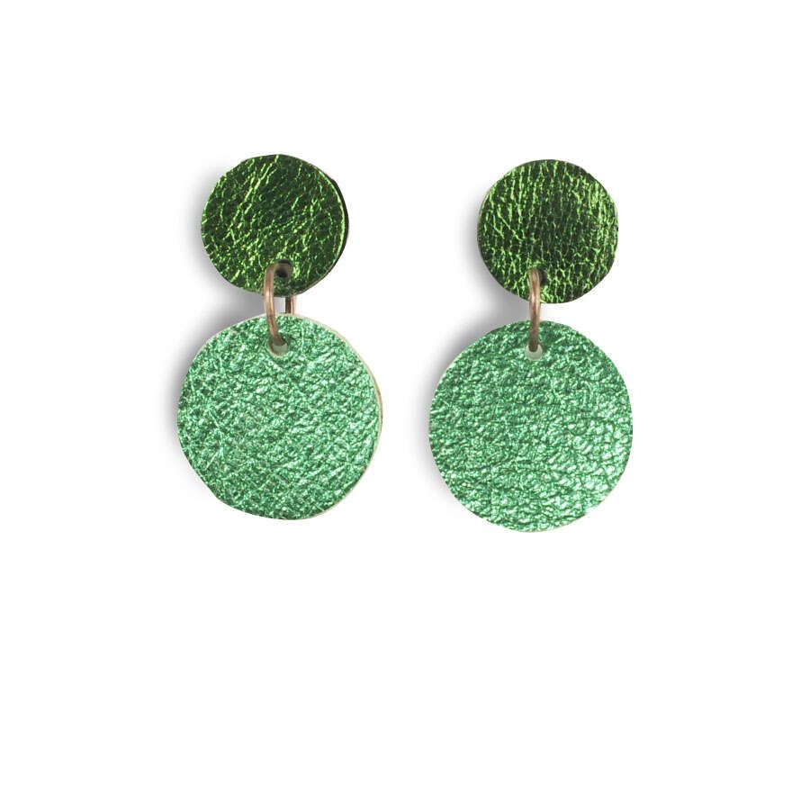 EARRING DOTS - green green_01