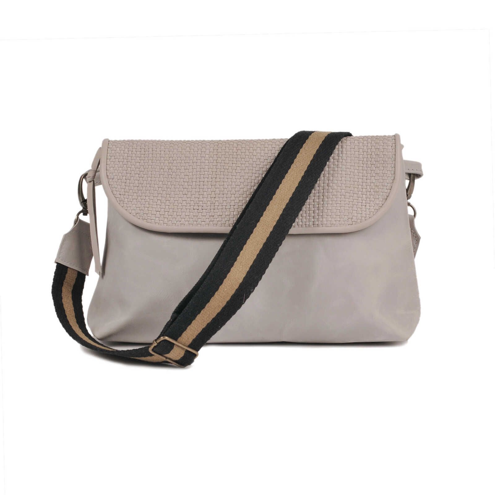 Cossbody Bag - JULIA | Leder geflochten | sand