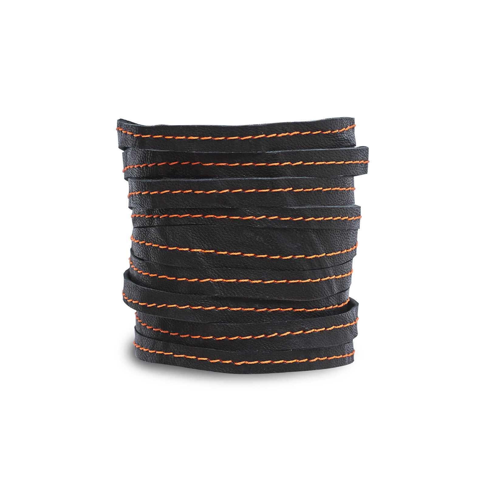 Armband | feines Leder | coal grunge